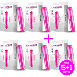 LateToBed Quincy Easy Fun Vibrating Bullet Δονητής Bullet Μωβ 6τμχ