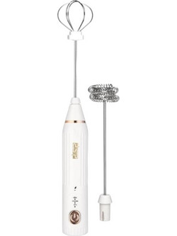 Dsp KA3095 White Φραπεδιέρα Χειρός Μπαταρίας 2W με 3 Ταχύτητες