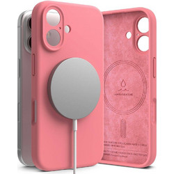 Ringke Silicone Magnetic MagSafe Back Cover Pink (iPhone 16)