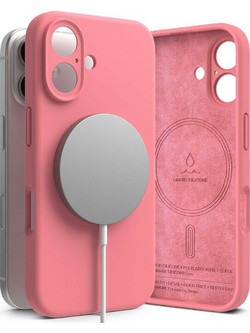 Ringke Silicone Magnetic MagSafe Back Cover Pink (iPhone 16)
