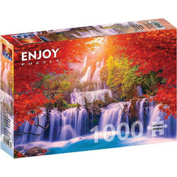 Puzzle ENJOY Puzzle Καταρράκτης Το Φθινόπωρο 1000 Κομμάτια