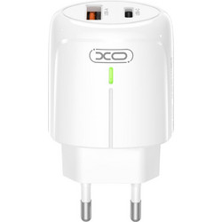 XO L114 Φορτιστής με Καλώδιο Lightning με Θύρα USB-A & Θύρα USB-C 20W Power Delivery