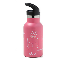 Abo Somebunny Loves You Παιδικό Παγούρι Θερμός Ανοξείδωτο BPA Free Φούξια 350ml
