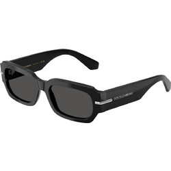 Dolce & Gabbana DG4485 501/87 Γυναικεία Γυαλιά Ηλίου Ορθογώνια Κοκάλινα Μαύρα με Μαύρο Φακό