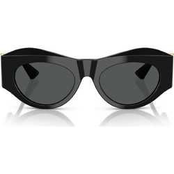 Versace VE4477U GB1/87 Γυναικεία Γυαλιά Ηλίου Οβάλ Κοκάλινα Μαύρα με Μαύρο Φακό