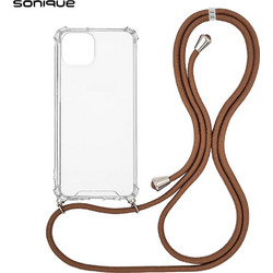 Sonique Armor Clear Back Cover Transparent / Brown (iPhone 14)