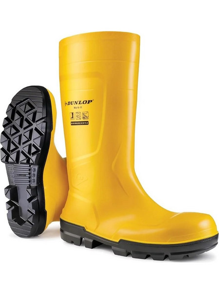 Dunlop Work-It Γαλότσες Ασφαλείας Κνήμης Κίτρινες WORK-IT