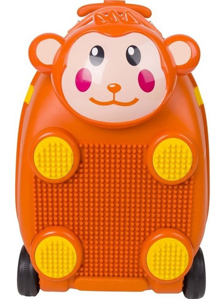 Zoolittle Trolly Monkey Παιδική Βαλίτσα Καμπίνας 47.5x34.5x31.5cm με 4 Ρόδες Πορτοκαλί