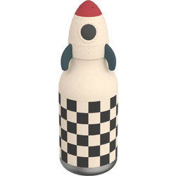 Asobu Bestie Rocket Παιδικό Παγούρι Θερμός Ανοξείδωτο BPA Free Μπεζ 460ml
