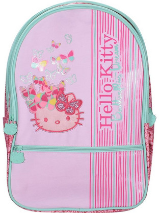 SunCe Hello Kitty Σχολική Τσάντα Πλάτης Δημοτικού Ροζ HKB-7330