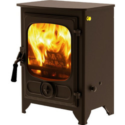Charnwood Country 4 Brown Ατσάλινη Ξυλόσομπα Αερόθερμη 4kW