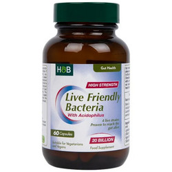 Holland & Barrett Live Friendly Bacteria with Acidophilus 20 Billion Προβιοτικά 60 Κάψουλες