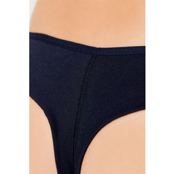 Cottonhill Βαμβακερό Γυναικείο String Navy Μπλε 6042