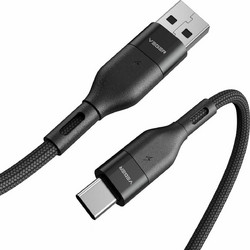 Veger AC03 Braided USB-A to USB-C 1.2m Black 6970453554839