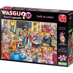 Puzzle Jumbo Wasgij Destiny 27 Cafe To Latte 1000 Κομμάτια