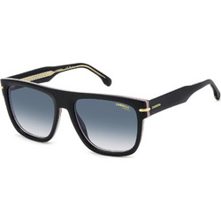 Carrera CA340S 2M208 Ανδρικά Γυαλιά Ηλίου Τετράγωνα Κοκάλινα Μαύρα με Μπλε Degradee Φακό