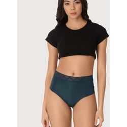 Cottonhill Ψηλόμεσο Γυναικείο String Χωρίς Ραφές Πετρόλ CH4800