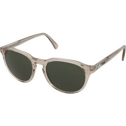 Polo Ralph Lauren PH4221 6117/71 Ανδρικά Γυαλιά Ηλίου Στρογγυλά Κοκάλινα Διαφανή με Μαύρο Φακό