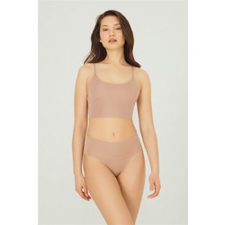 Cottonhill Ψηλόμεσο Γυναικείο String Χωρίς Ραφές Μπεζ CH6020