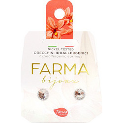 Farma Bijoux Γυναικεία Σκουλαρίκια Καρφωτά από Ορείχαλκο Ασημί 8058056810687
