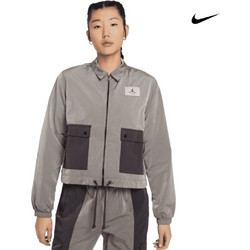 Jordan Essentials Woven Αθλητικό Γυναικείο Μπουφάν Softshell Κοντό Αδιάβροχο Καφέ DD6992-286
