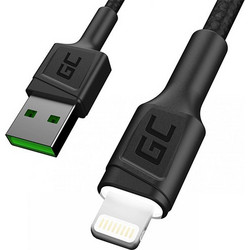 Green Cell USB-A to Lightning Cable 1.2m Black KABGC05