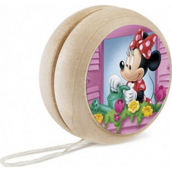 Parisis Μπομπονιέρα Βάπτισης Γιο Γιο Minnie Mouse Λουλούδια από Ξύλο