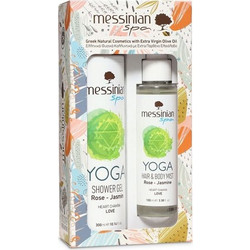 Messinian Spa Yoga Rose & Jasmine Shower Gel 300ml + Hair & Body Mist 100ml