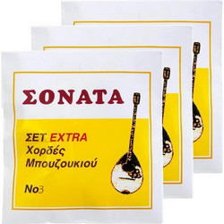 Sonata Extra No 3 11 Σετ 6 Χορδές Μπουζουκιού 3τμχ