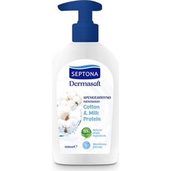 Septona Dermasoft Cotton & Milk Protein Κρεμοσάπουνο 400ml