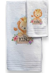 Bonjour Bebe Lion King Σετ Βρεφικές Πετσέτες 2τμχ