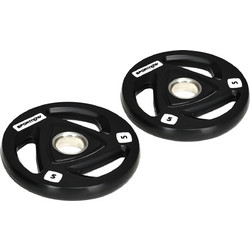 Sportnow Σετ Δίσκοι Ολυμπιακού Τύπου Rubber Cover 2x5kg Φ50mm A91-254V00BK