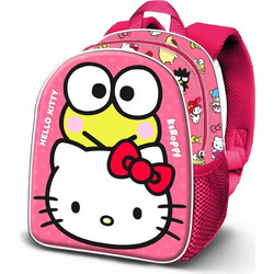 Karactermania Hello Kitty Funny 3D Σχολική Τσάντα Πλάτης Νηπιαγωγείου Φούξια 08523