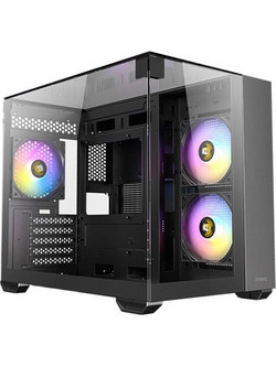 Antec CX600M Trio Black Gaming Mini Tower Κουτί Υπολογιστή RGB με Πλαϊνό Παράθυρο