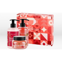 Quickgel Gluehwein Addiction Shower Gel 300ml + Hand & Body Cream 300ml + Body Scrub 200ml