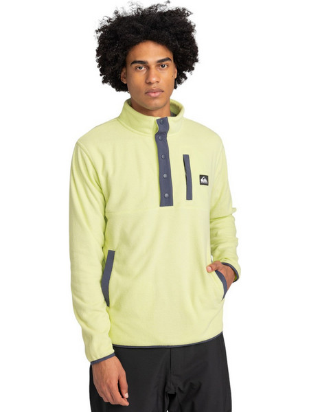 Quiksilver No Destination Ανδρικό Φούτερ Fleece με Τσέπες Lime EQYFT04770-GCQ0