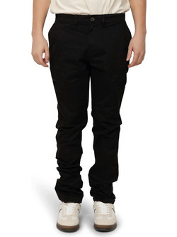 Zero Ανδρικό Παντελόνι Chino Joggers Ελαστικό Κανονική Εφαρμογή Εκρού 2411108011