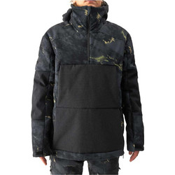 4F Technical Ανδρικό Μπουφάν Χειμωνιάτικο Pullover Αδιάβροχο Αντιανεμικό Μαύρο 4FWAW24TTJAM510-90A