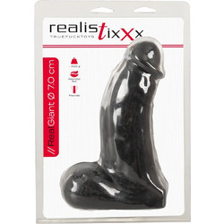 You2Toys Realistixxx Giant Ρεαλιστικό Dildo με Όρχεις 22cm Μαύρο