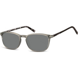 Sunoptic SS-CP120A Ανδρικά Γυαλιά Ηλίου Τετράγωνα Κοκάλινα Μαύρα με Μαύρο Φακό