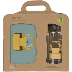 Laessig Tiny Drivers Ballon Excavator Πλαστικό Παιδικό Σετ Δοχείο Φαγητού Πολύχρωμο