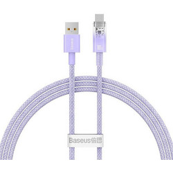 Baseus Explorer Braided USB-A to USB-C 100W 1m Purple CATS010405