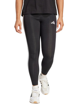 Adidas Essentials 3-Stripes Γυναικείο Κολάν Μακρύ Ψηλόμεσο Βαμβακερό Μαύρο JE0072