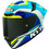 KYT TT-Revo Grand Prix White Light Blue Κράνος Μηχανής Full Face 1500gr