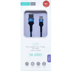 Xipin LX43 Braided USB-A to USB-C 1m Black