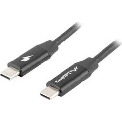 Lanberg USB-C to USB-C 1.8m Black CA-CMCM-40CU-0018-BK