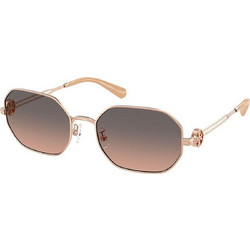 Tory Burch TB61133 358G9 Γυναικεία Γυαλιά Ηλίου Τετράγωνα Μεταλλικά Χρυσά με Μαύρο Degradee Φακό