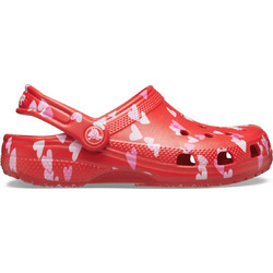 Crocs Classic Clog Παιδικά Παπούτσια Θαλάσσης για Κορίτσι Ανατομικά Κόκκινα 209754-6ZR