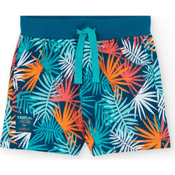 Boboli Παιδικό Σορτς Υφασμάτινο Πολύχρωμο Πετρόλ 321051-9653