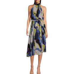 DKNY Midi Καλοκαιρινό Φόρεμα για Γάμο / Βάπτιση Πολύχρωμο P4KBGZ62-JYR